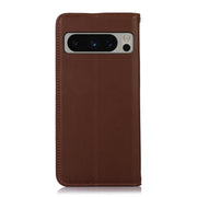 For Google Pixel 8 Pro KHAZNEH Nappa Top Layer Cowhide Leather Phone Case(Brown)