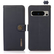 For Google Pixel 8 Pro KHAZNEH Custer Genuine Leather RFID Phone Case(Blue) - Google Cases by PMC TechLife | Online Shopping South Africa | PMC TechLife | Buy Now Pay Later Mobicred