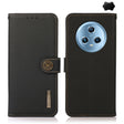 For Honor Magic5 KHAZNEH Custer Genuine Leather RFID Phone Case(Black) - Honor Cases by PMC TechLife | Online Shopping South Africa | PMC TechLife | Buy Now Pay Later Mobicred