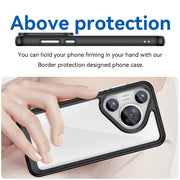 For Huawei Pura 70 Pro+ Colorful Series Acrylic + TPU Phone Case(Black)