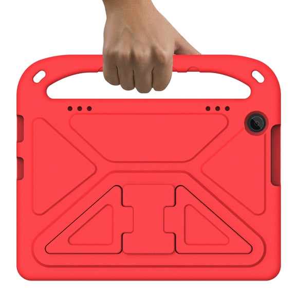 For Lenovo Tab M10 3rd Gen Handle EVA Shockproof Tablet Case with Holder(Red)