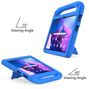 For Lenovo Tab M10 3rd Gen Handle EVA Shockproof Tablet Case with Holder(Blue)