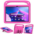 For Lenovo Tab M10 3rd Gen Handle EVA Shockproof Tablet Case with Holder(Rose Red) - Lenovo by PMC TechLife | Online Shopping South Africa | PMC TechLife | Buy Now Pay Later Mobicred