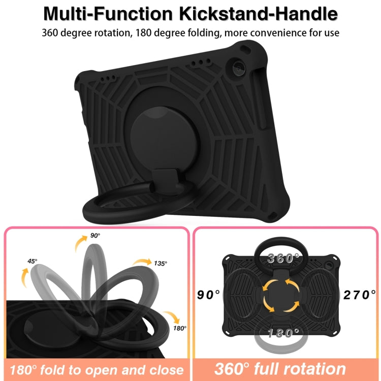 For Lenovo Tab M10 3rd Gen Spider King Silicone Protective Tablet Case(Black)