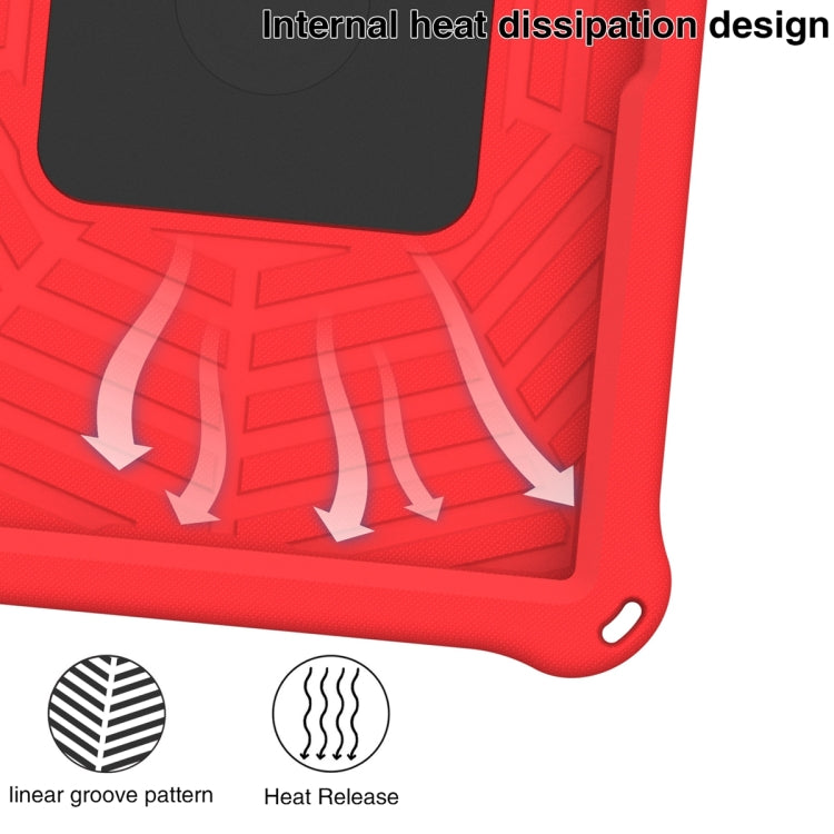 For Lenovo Tab M10 3rd Gen Spider King Silicone Protective Tablet Case(Red)