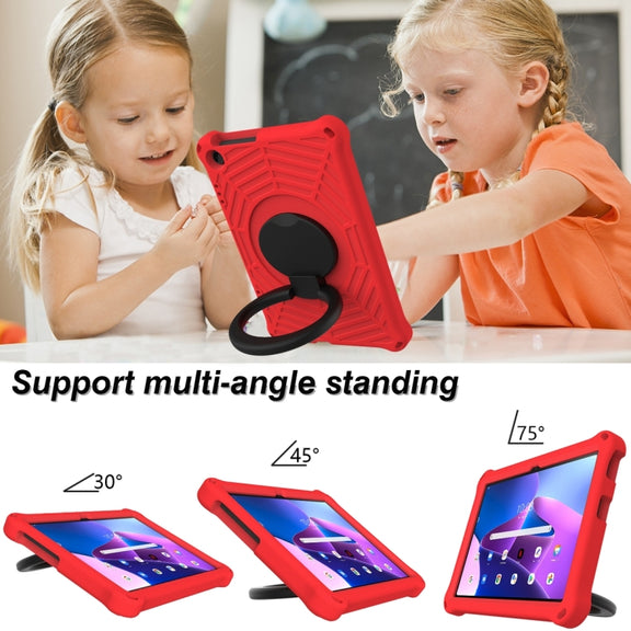 For Lenovo Tab M10 3rd Gen Spider King Silicone Protective Tablet Case(Red)
