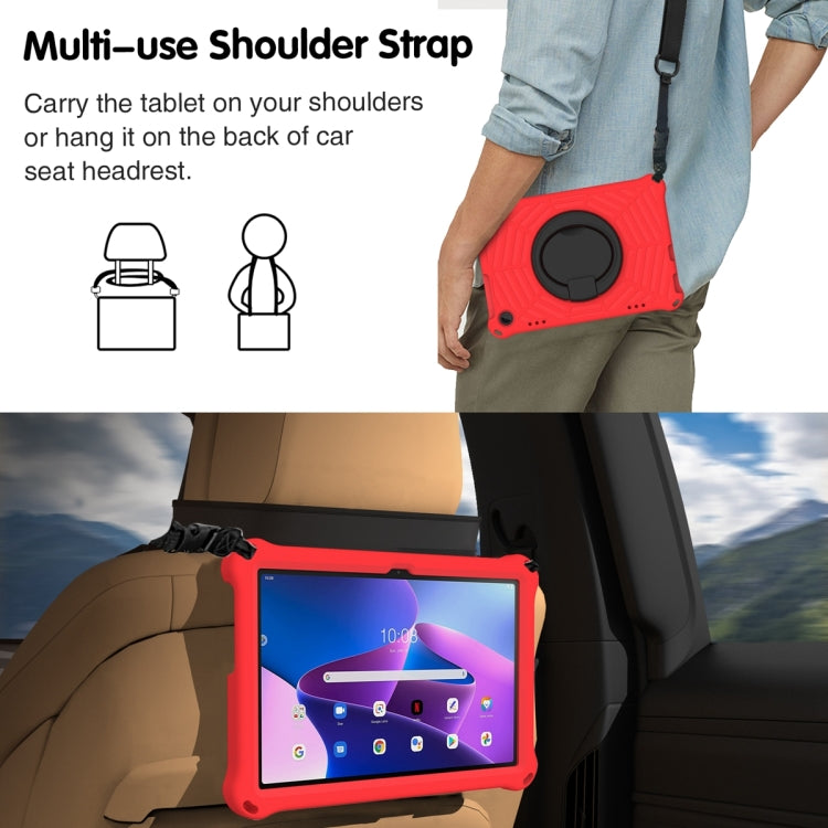 For Lenovo Tab M10 3rd Gen Spider King Silicone Protective Tablet Case(Red)