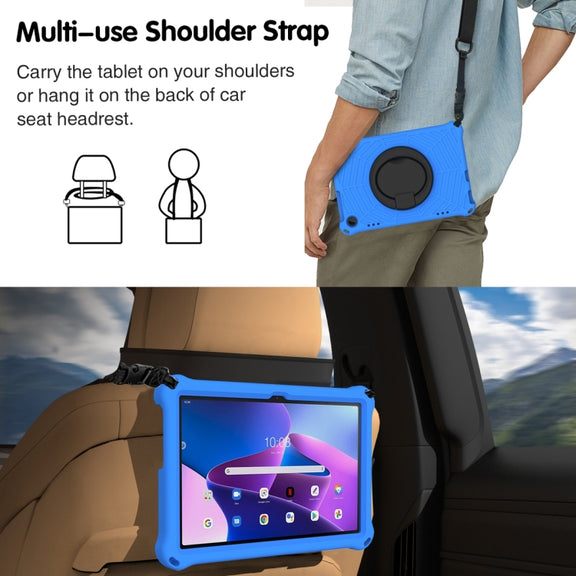 For Lenovo Tab M10 3rd Gen Spider King Silicone Protective Tablet Case(Blue)