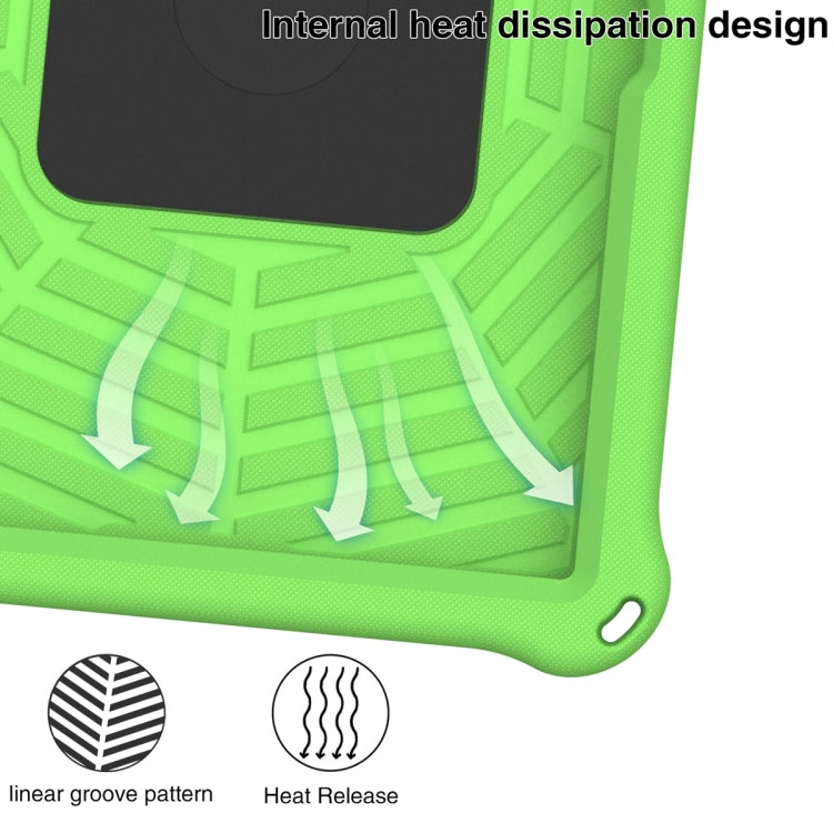For Lenovo Tab M10 3rd Gen Spider King Silicone Protective Tablet Case(Green)