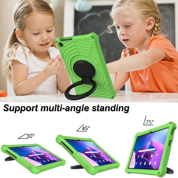For Lenovo Tab M10 3rd Gen Spider King Silicone Protective Tablet Case(Green)