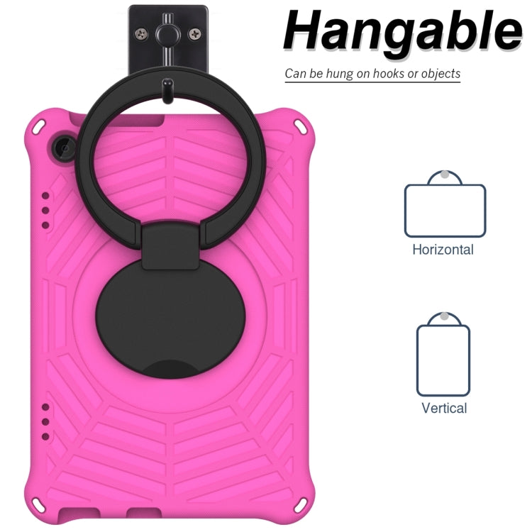 For Lenovo Tab M10 3rd Gen Spider King Silicone Protective Tablet Case(Rose Red)