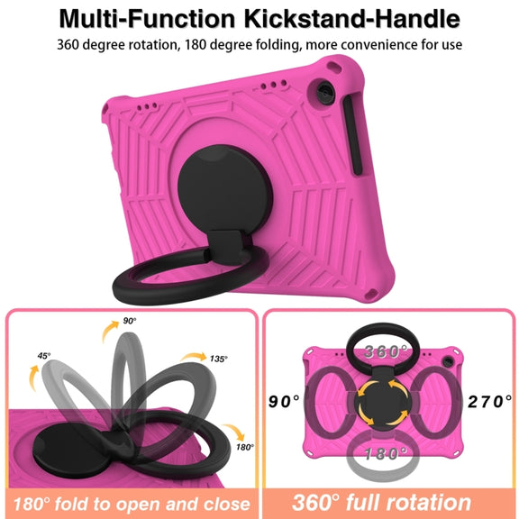 For Lenovo Tab M10 3rd Gen Spider King Silicone Protective Tablet Case(Rose Red)