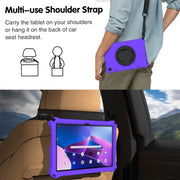 For Lenovo Tab M10 3rd Gen Spider King Silicone Protective Tablet Case(Purple)