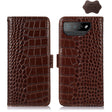 For Asus ROG Phone 7 Crocodile Top Layer Cowhide Leather Phone Case(Brown) - ASUS Cases by PMC TechLife | Online Shopping South Africa | PMC TechLife | Buy Now Pay Later Mobicred