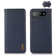 For Asus ROG Phone 7 KHAZNEH Nappa Top Layer Cowhide Leather Phone Case(Blue) - ASUS Cases by PMC TechLife | Online Shopping South Africa | PMC TechLife | Buy Now Pay Later Mobicred
