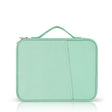 For 12.9-13 inch Laptop Portable Cloth Texture Leather Bag(Green) - 13.3 inch by PMC TechLife | Online Shopping South Africa | PMC TechLife | Buy Now Pay Later Mobicred