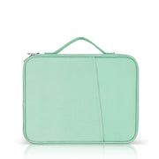 For 12.9-13 inch Laptop Portable Cloth Texture Leather Bag(Green)