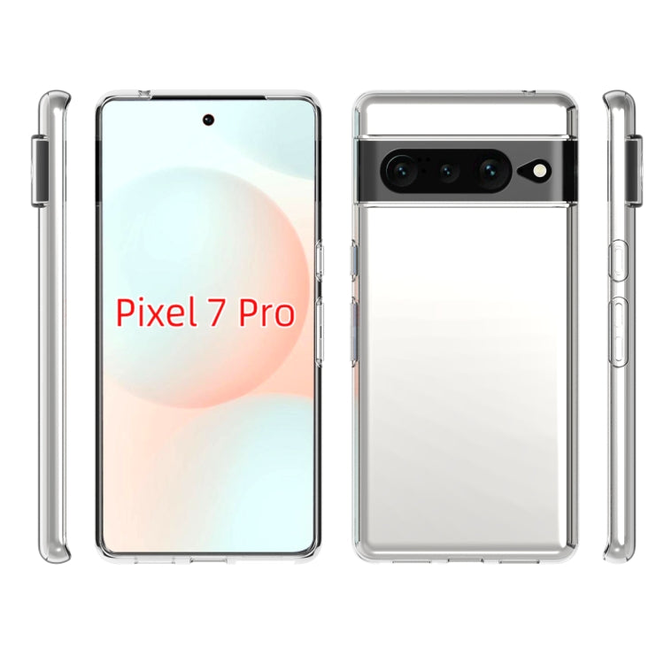 For Google Pixel 7 Pro Water-resistant Texture TPU Phone Case(Transparent)