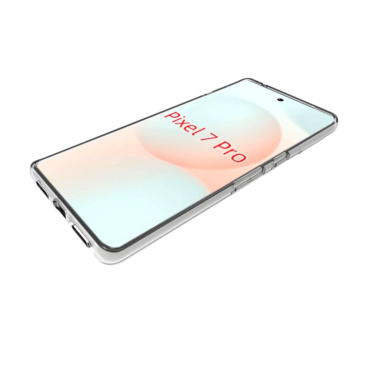 For Google Pixel 7 Pro Water-resistant Texture TPU Phone Case(Transparent)
