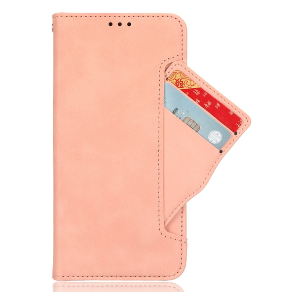 For Blackview A85 Skin Feel Calf Texture Card Slots Leather Phone Case(Pink)