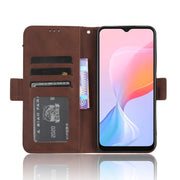 For Blackview A85 Skin Feel Calf Texture Card Slots Leather Phone Case(Brown)