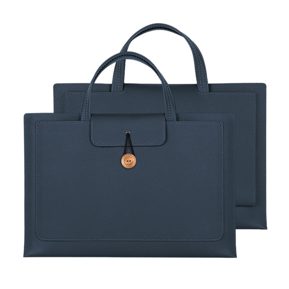 15-16 inch Universal Elastic Thread Button Portable Laptop Inner Bag(Blue)