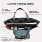 15-16 inch Universal Elastic Thread Button Portable Laptop Inner Bag(Blue)