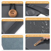 15-16 inch Universal Elastic Thread Button Portable Laptop Inner Bag(Blue)