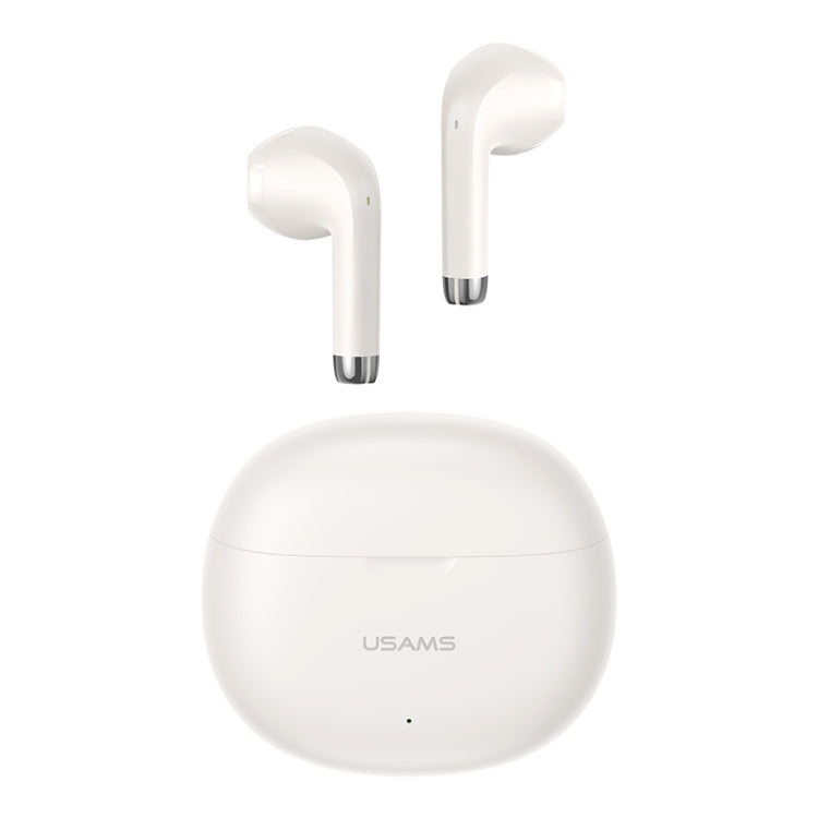 USAMS YO17 TWS Half In-Ear Wireless Bluetooth Earphone(Beige)