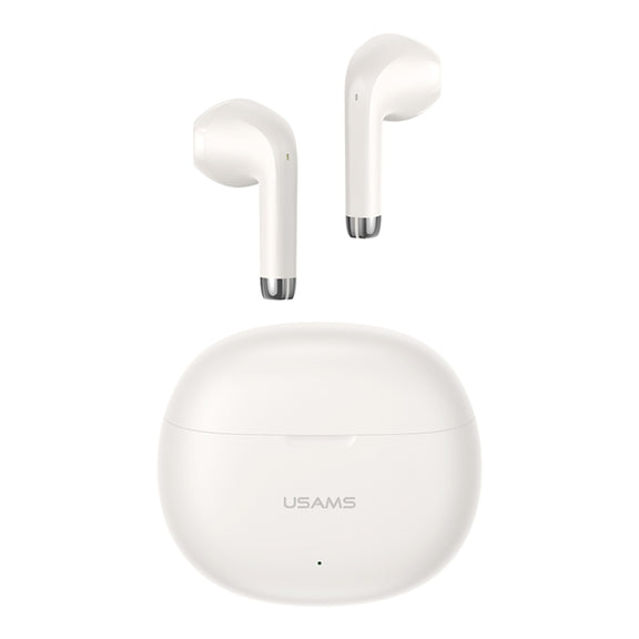 USAMS YO17 TWS Half In-Ear Wireless Bluetooth Earphone(Beige)