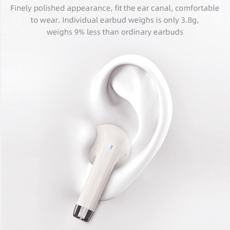 USAMS YO17 TWS Half In-Ear Wireless Bluetooth Earphone(Beige)