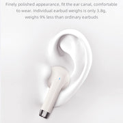 USAMS YO17 TWS Half In-Ear Wireless Bluetooth Earphone(Beige)