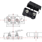 4 in 1 ANS-H Car Fuse Holder Fuse Box, Current:120A