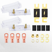 2 in 1 ANL Car Fuse Holder Electrical Protection Insulating Cover, Current:100A