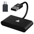 THT-020-2+ USB + USB-C / Type-C Wired to Wireless Carplay Adapter for Android Smartphone(Black) - free shipping - PMC TechLife - Order now!