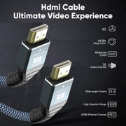 5m HDMI 2.0 Version 4K 60Hz HD Cable(Grey)