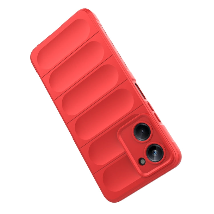 For Realme 10 Pro 5G Magic Shield TPU + Flannel Phone Case(Grey)