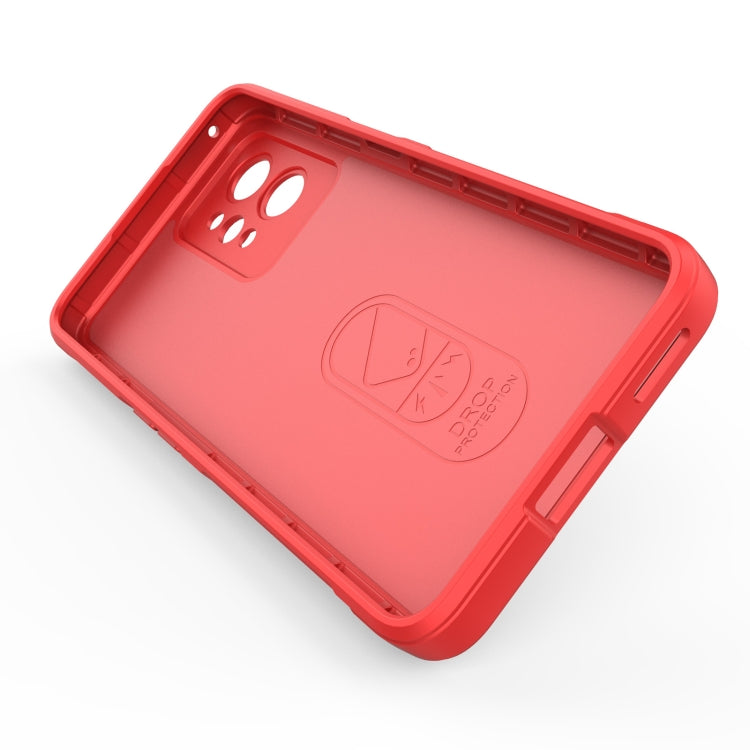For Realme GT2 Pro Magic Shield TPU + Flannel Phone Case(Red)