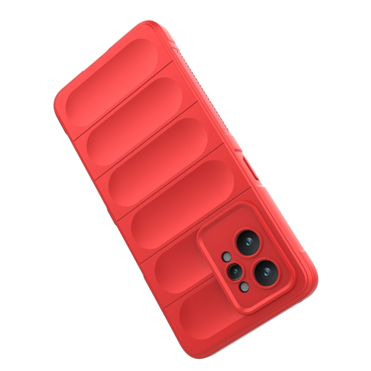 For Realme GT2 Pro Magic Shield TPU + Flannel Phone Case(Grey)