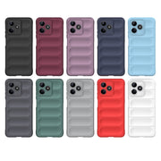 For Realme C53 4G Magic Shield TPU + Flannel Phone Case(Red)