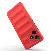 For Realme C53 4G Magic Shield TPU + Flannel Phone Case(Red)