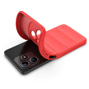 For Realme C53 4G Magic Shield TPU + Flannel Phone Case(Red)