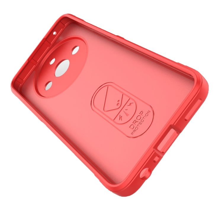 For Realme 11 5G Magic Shield TPU + Flannel Phone Case(Red)