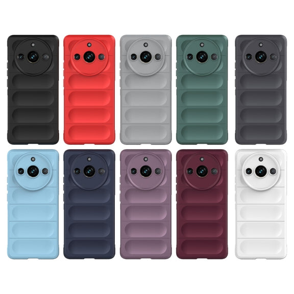 For Realme 11 Pro 5G/11 Pro+ 5G Magic Shield TPU + Flannel Phone Case(Grey)