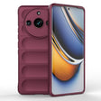 For Realme 11 Pro 5G/11 Pro+ 5G Magic Shield TPU + Flannel Phone Case(Wine Red) - Realme Cases by PMC TechLife | Online Shopping South Africa | PMC TechLife | Buy Now Pay Later Mobicred
