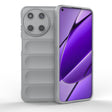 For Realme 11 4G Global Magic Shield TPU + Flannel Phone Case(Grey) - Realme Cases by PMC TechLife | Online Shopping South Africa | PMC TechLife | Buy Now Pay Later Mobicred