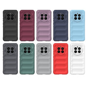 For Realme 12+ 5G Global Magic Shield TPU + Flannel Phone Case(Red)