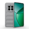 For Realme 12+ 5G Global Magic Shield TPU + Flannel Phone Case(Grey) - Realme Cases by PMC TechLife | Online Shopping South Africa | PMC TechLife | Buy Now Pay Later Mobicred