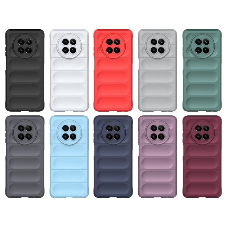 For Realme 12 5G Global Magic Shield TPU + Flannel Phone Case(Red)