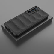 For Realme C65 4G Global Magic Shield TPU + Flannel Phone Case(Black)